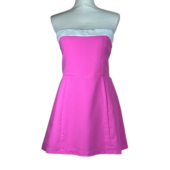 Amanda Uprichard Kerry Skort Romper in Aster & Ivory Large New Womens Dress - Picture 4 of 15